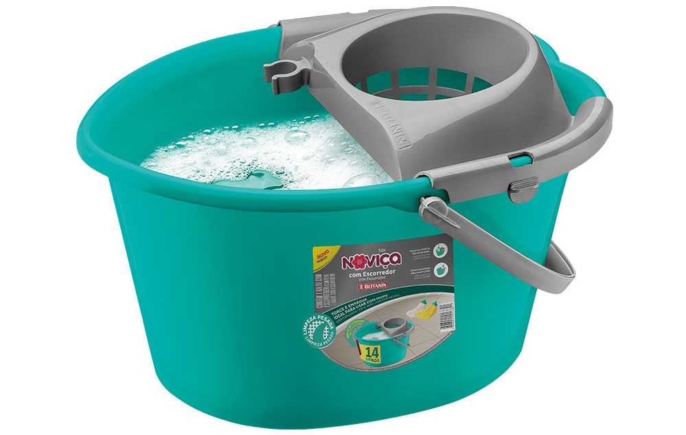 Noviça Balde com Escorredor Concept Capacidade de 14 L (cores sortidas)