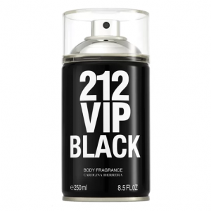 Perfume Carolina Herrera 212 Vip Men Black Body Spray Masculino 250ml