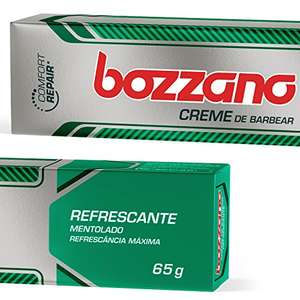 3 UNIDADES de Creme De Barbear Bozzano Refrescante Mentolado, Branco