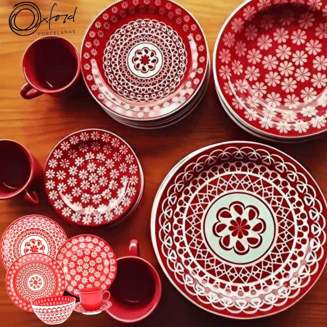 Aparelho de Jantar e Chá Oxford Mail Order Renda com 30 Peças + 1 Bowl 600ml
