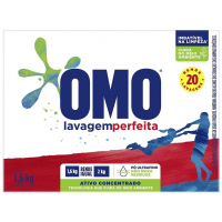 Sabão em Pó Omo Lavagem Perfeita 1.6kg - 10 Unidades Prime Recorrência