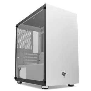Gabinete Gamer Pichau HX300 White Lateral Vidro -