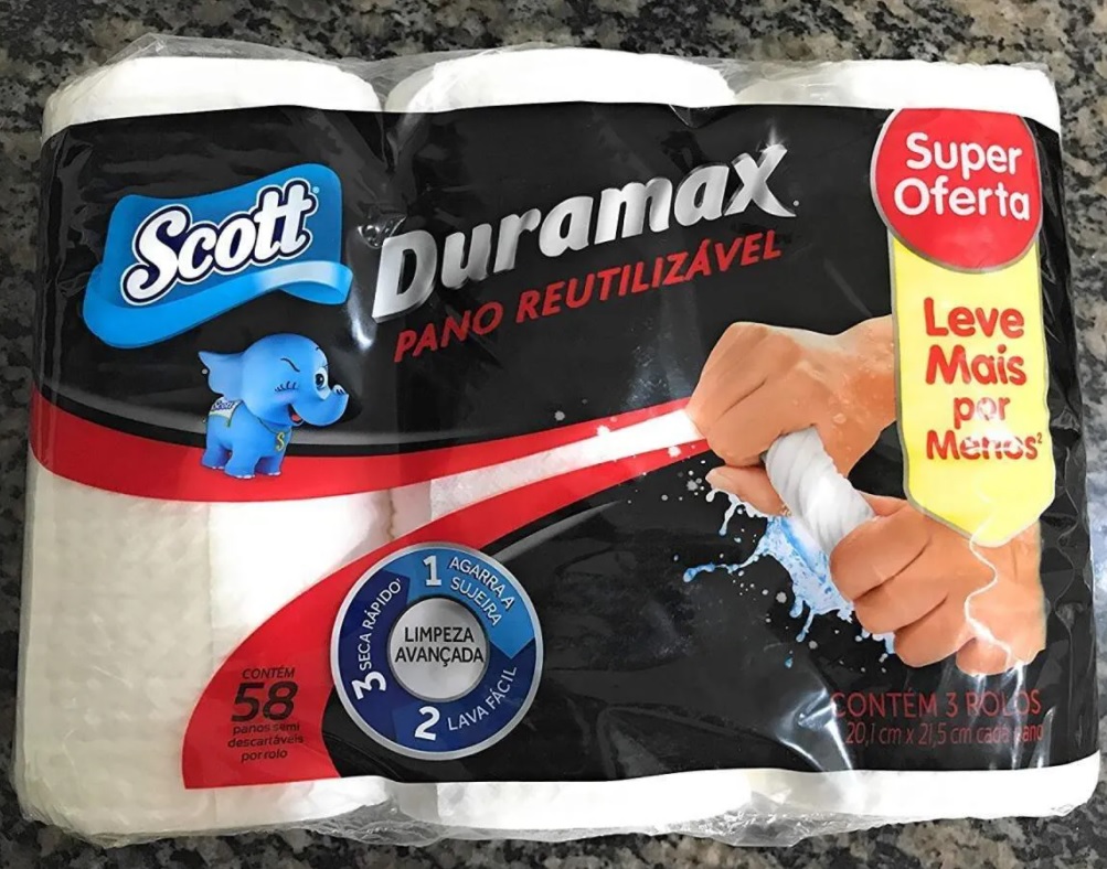 Pano SCOTT DURAMAX Rolo Multiuso – 174 panos, Scott Duramax