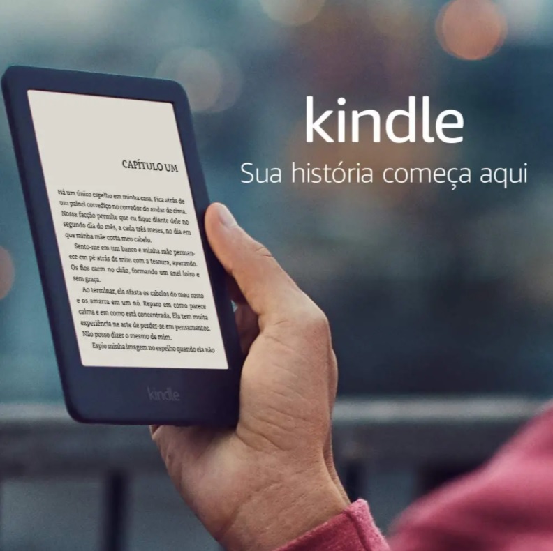 Kindle 10ª Geração Tela 6” 8GB Wi-Fi Luz Embutida – Preto