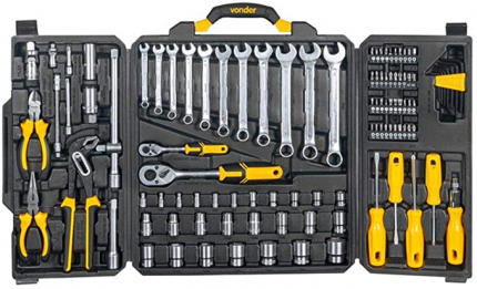 Jogo de Ferramentas com 110 Peças Vonder, Caixa Fechada