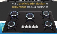 Cooktop 5 Bocas Britânia a Gás GLP Preto – BCT5P