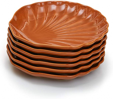 Jogo de 6 Pratos Multiúso, Canela, Coleção Especiarias, Acervo Panelinha