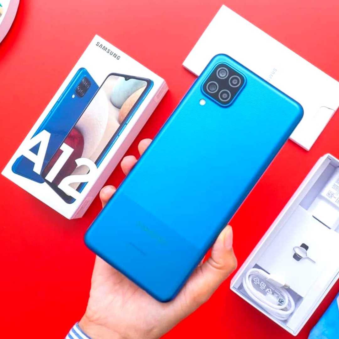 Smartphone Samsung Galaxy A12 64GB 4G Wi-Fi Tela 6.5” Dual Chip 4GB RAM Câmera Quádrupla + Selfie 8MP