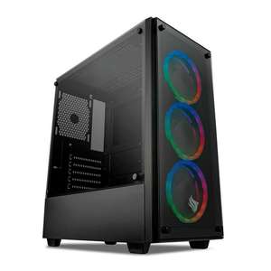 GABINETE GAMER PICHAU KAZAN RGB LATERAL/FRONTAL DE VIDRO, PGKZ-01 RGB
