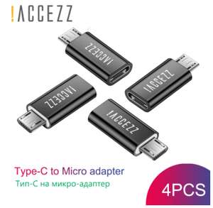 Adaptador conversor cabo Micro USB otg fêmea para Tipo C