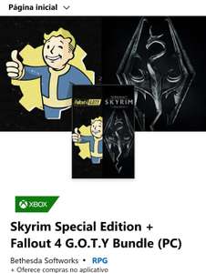 Skyrim Special Edition + Fallout 4 G.O.T.Y Bundle (PC)