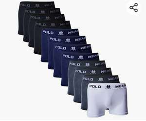 Kit 12 Cuecas Boxer Polo Wear