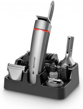 Aparador de Pelos 9 em 1 Bivolt Desmontável e Bateria Recarregável Preto Multilaser – EB11