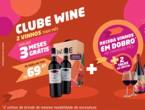 3 MESES GRÁTIS Clube de Vinhos WINE – Assinatura ANUAL