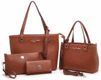 Kit Bolsa Feminina Grande + Baú + Carteira