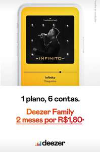 Deezer Family 2 meses por