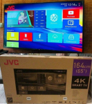 Smart TV 4K HQLED 65” JVC LT-65MB708 Android – Wi-Fi Bluetooth HDR 4 HDMI 3 USB