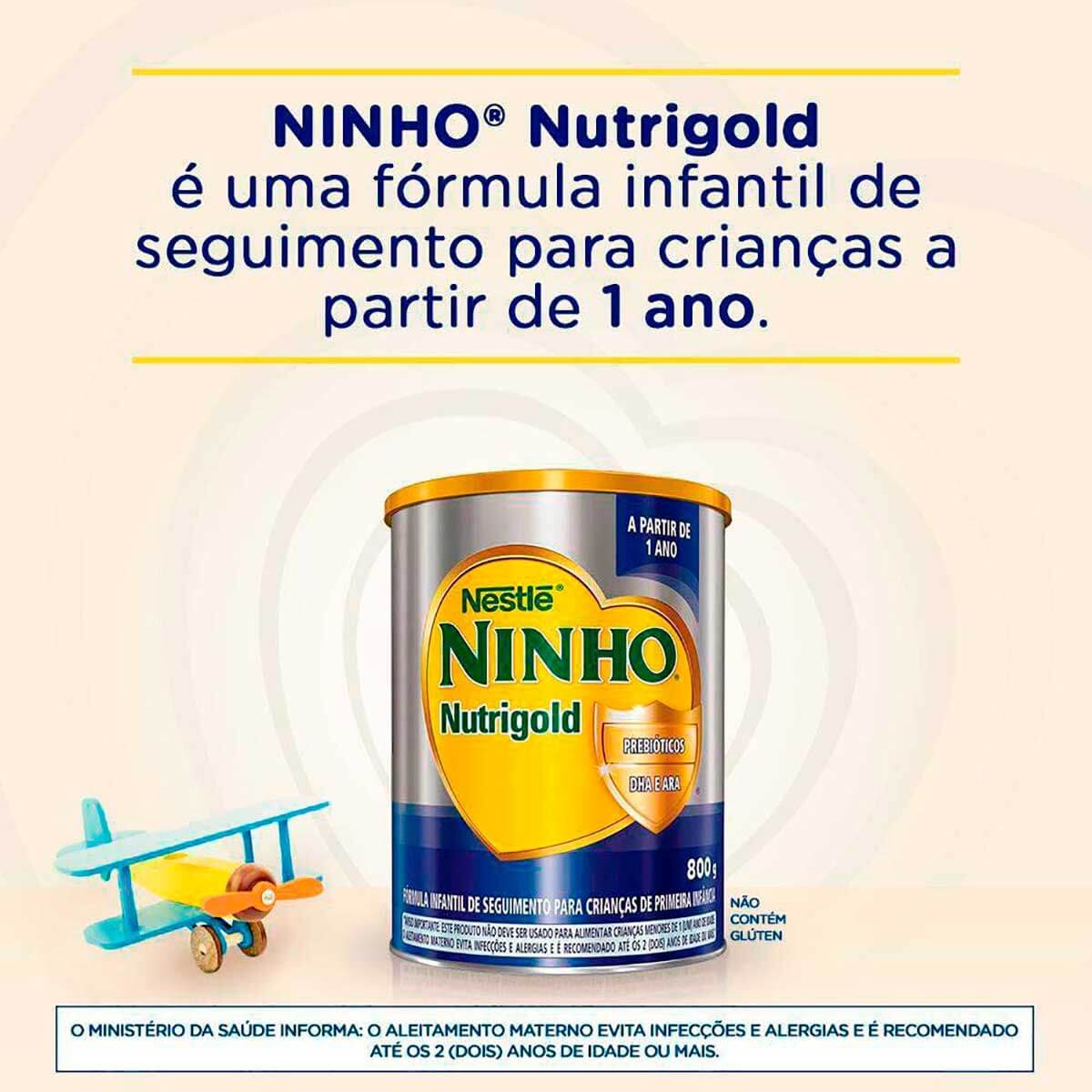 FÓRMULA INFANTIL NINHO NUTRIGOLD COM 800G