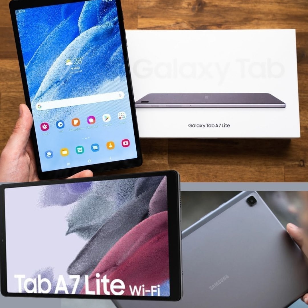 Tablet Samsung Galaxy Tab A7 Lite Grafite 32GB Tela 8.7 3GB RAM Câmera 8MP 4G Bateria 5100mAh