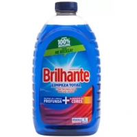Sabão Líquido Brilhante Limpeza Total - 3L - 3 Unidades