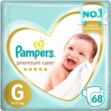 Fralda Pampers Premium Care G 68 unidades, Pampers, Grande, pacote de 68