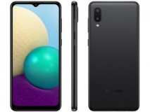 Smartphone Samsung Galaxy A02 32GB Preto 4G – Quad-Core 2GB RAM 6,5” Câm. Dupla + Selfie 5MP