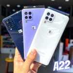 Smartphone Samsung Galaxy A22 128GB Violeta 4G – 4GB RAM Tela 6,4” Câm. Quádrupla + Selfie 13MP