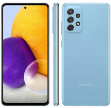 Smartphone Samsung Galaxy A72 128GB, 6GB de RAM, Tela Infinita 6.7″, Câmera Traseira Quádrupla, Bateria de 5000mAh, Dual Chip e Octa Core