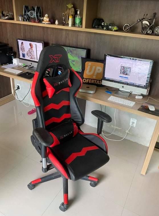 Cadeira Gamer XT Racer Reclinável – Preta e Vermelha Speed Series XTS140
