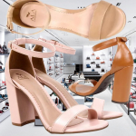 Sandália Ala Salto Grosso Básica Feminina