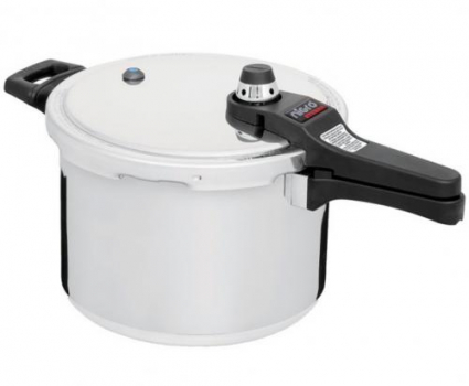 Panela de Pressão Nigro Eterna Alumínio 6L – Fechamento Externo com Regulador de Pressão Polida