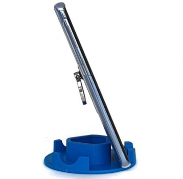 Suporte de Mesa para Celular ou Tablet serve em todos os aparelhos – Modelo Redondo (Azul)