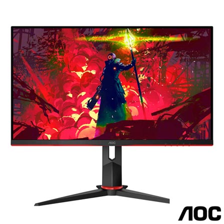 Monitor Gamer 27″ AOC Hero Widescreen com 100 milhões:1 max de Contraste – 27G2/BK