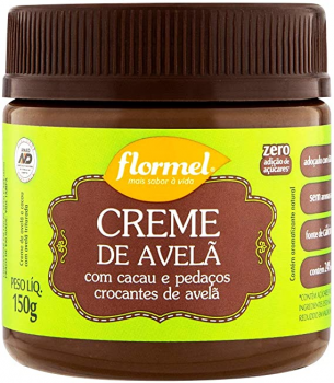 Creme de Avelã Crocante Zero Flormel 150g