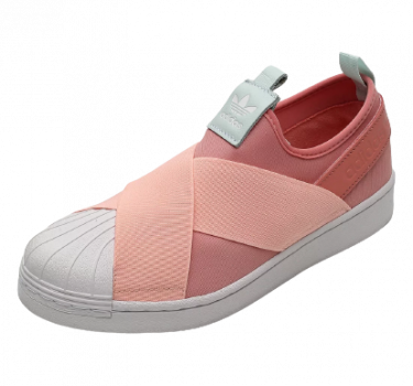 Adidas original superstar slip on best sale rouge