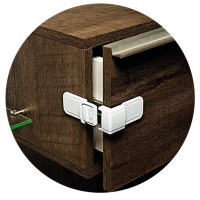 Trava De Segurança, Para Canto De Gaveta, Branco, Ordene