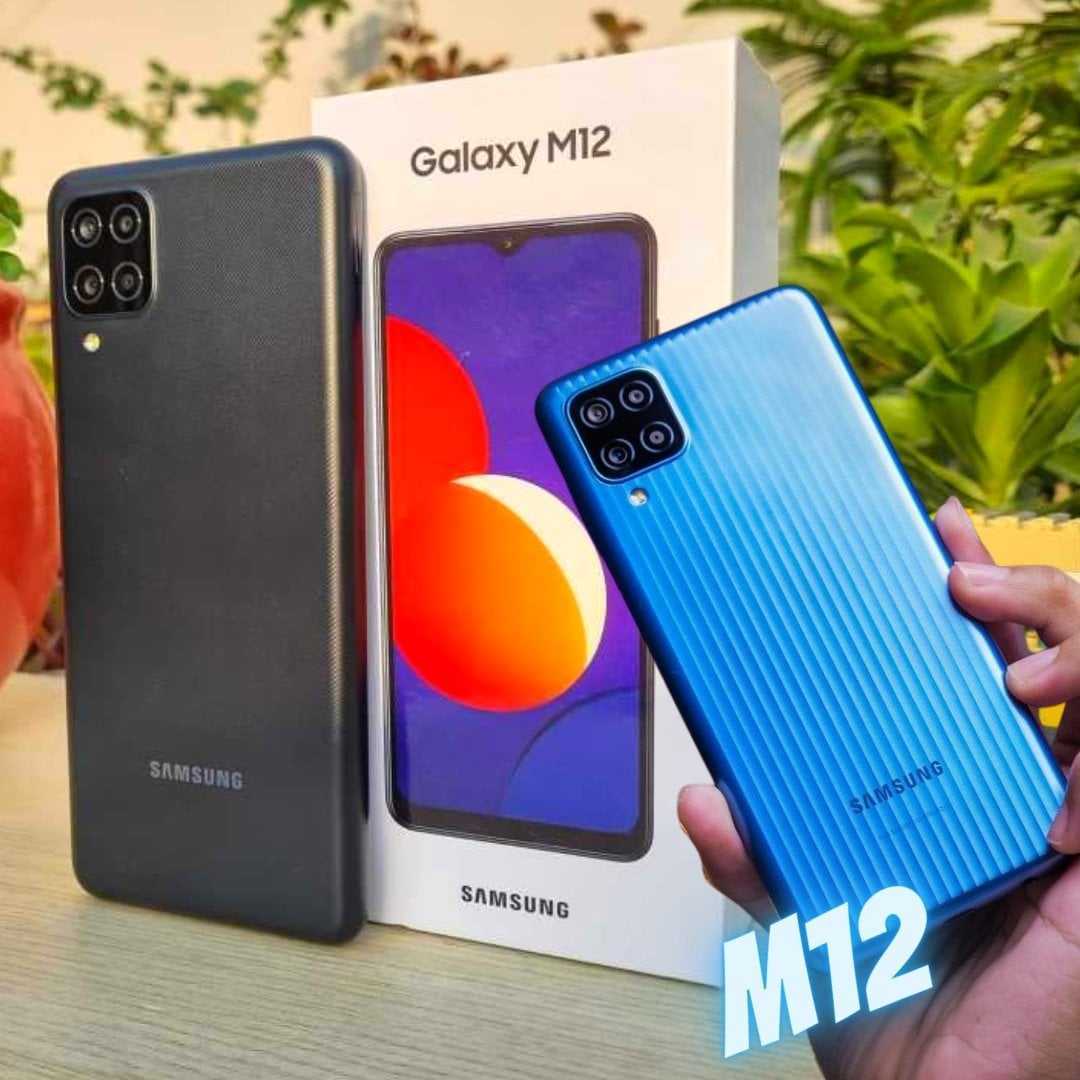 Smartphone Samsung Galaxy M12 Verde 64GB, 4GB de RAM, Tela Infinita de 6.5″, Câmera Traseira Quádrupla, Selfie de 8MP, Octa Core, Bateria de 5000mAh