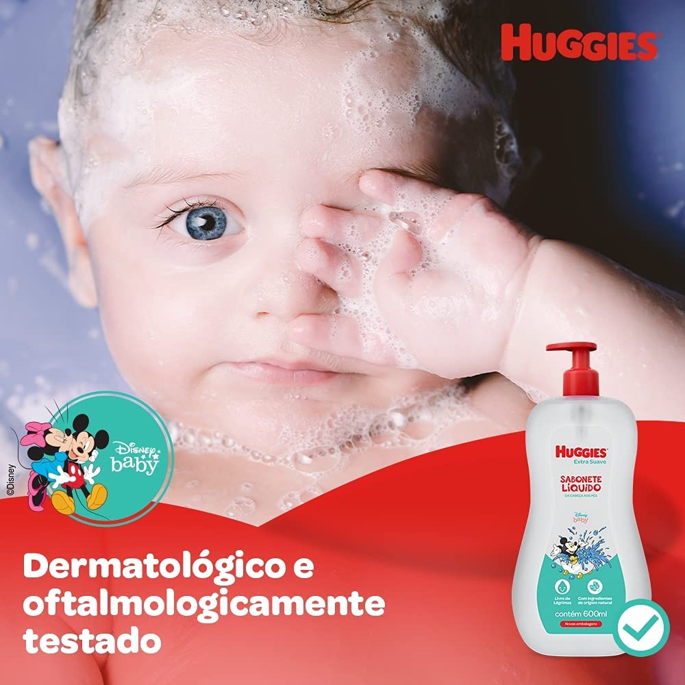 Sabonete Líquido Huggies Extra Suave – 600ml