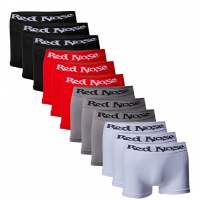 Kit 12 Cuecas Boxer, Red Nose, Masculino