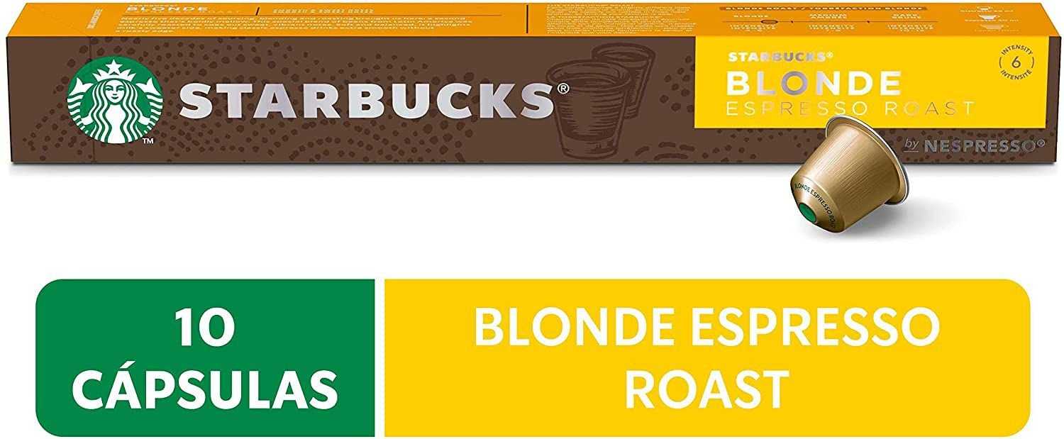 Café em Cápsula, Starbucks Nespresso, Blonde Espresso, Roast, 10 Cápsulas