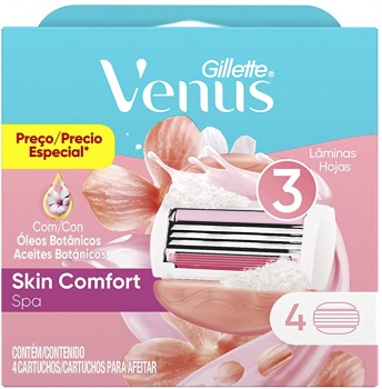 Carga para Aparelho de Depilar Gillette Venus Spa Recargas 4 Unidades, Gillette