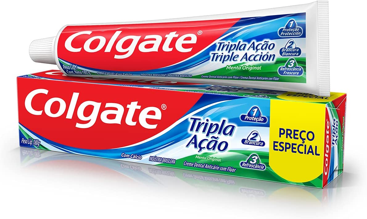 Creme Dental Colgate Tripla Ação Menta Original 180G