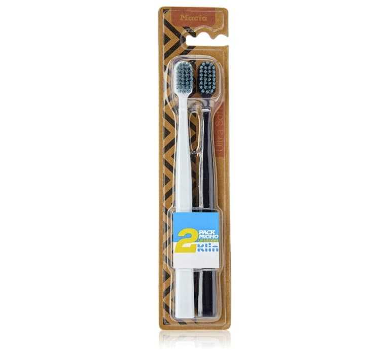 Kit 2 Unid Escovas Dentais Ultra Soft, 9116, Klin, Cores Sortidas