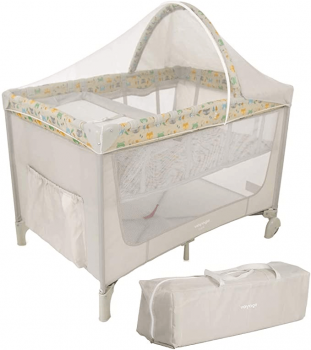 Berço Portátil Luck, Voyage, Bege Boreal