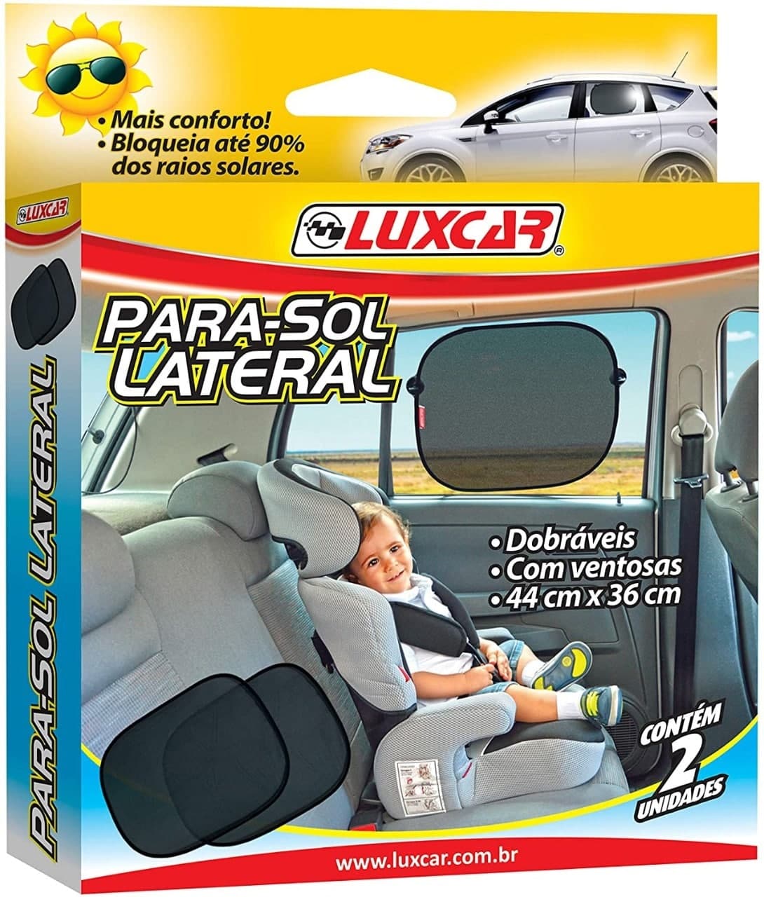 Pára-Sol Lateral Luxcar Universal (2 peças)