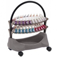 Carrinho De Esmalte Para Manicure Smaltbell 2 Bandejas Cinza Dompel - Marketplace