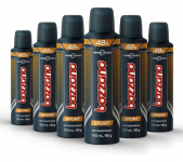 Desodorante Aerosol Antitranspirante Masculino – Bozzano Thermo Control Sport 90g 6 Unidades