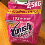 Tira Manchas em Pó Vanish Multi Power Oxi Action 2,5kg Refil Econômico para roupas coloridas