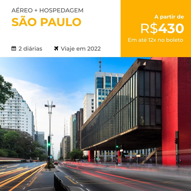 Pacote de Viagem – São Paulo – 2022