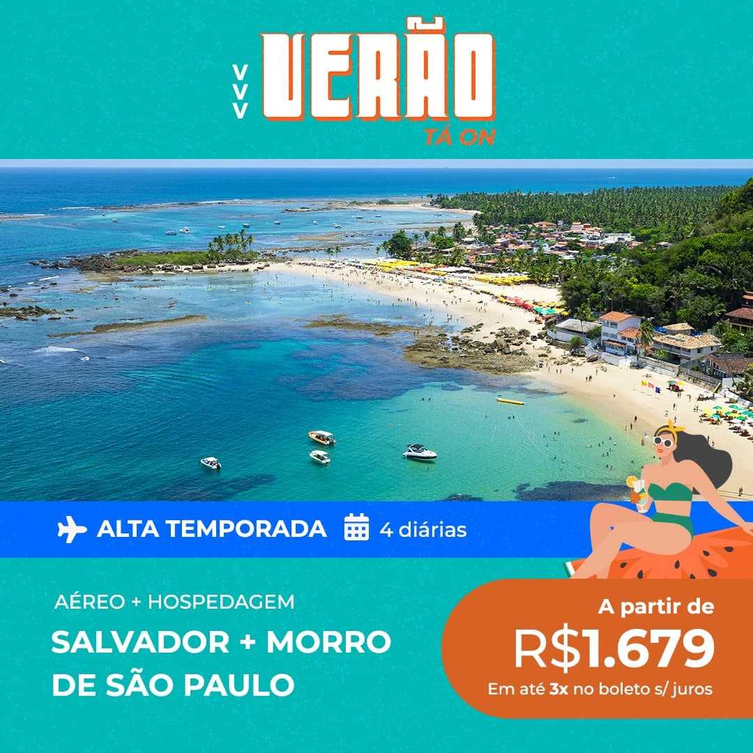 Pacote de Viagem Salvador + Morro do São Paulo – Verão 2021/2022